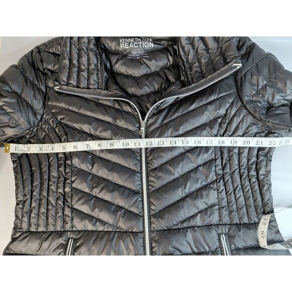 Kenneth Cole Reaction Women's Black Puffer Jacket XXL With Zip Pockets & Quilted - Picture 6 of 11
